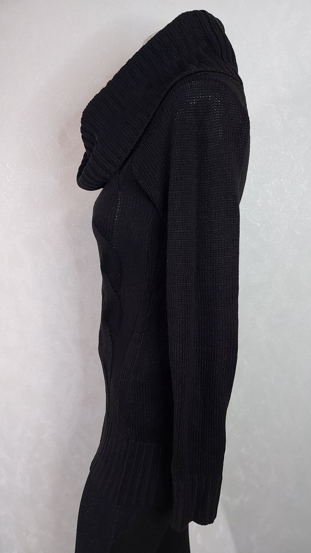 Rollkragen ~ Pullover ~ schwarz ~ Strick ~ Pulloverkleid