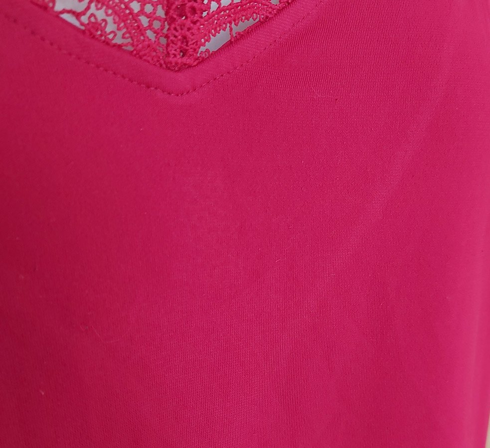Top ~ Sommer ~ Spitze ~ Dunkelrot ~ Locker ~ luftig ~ Oberteil