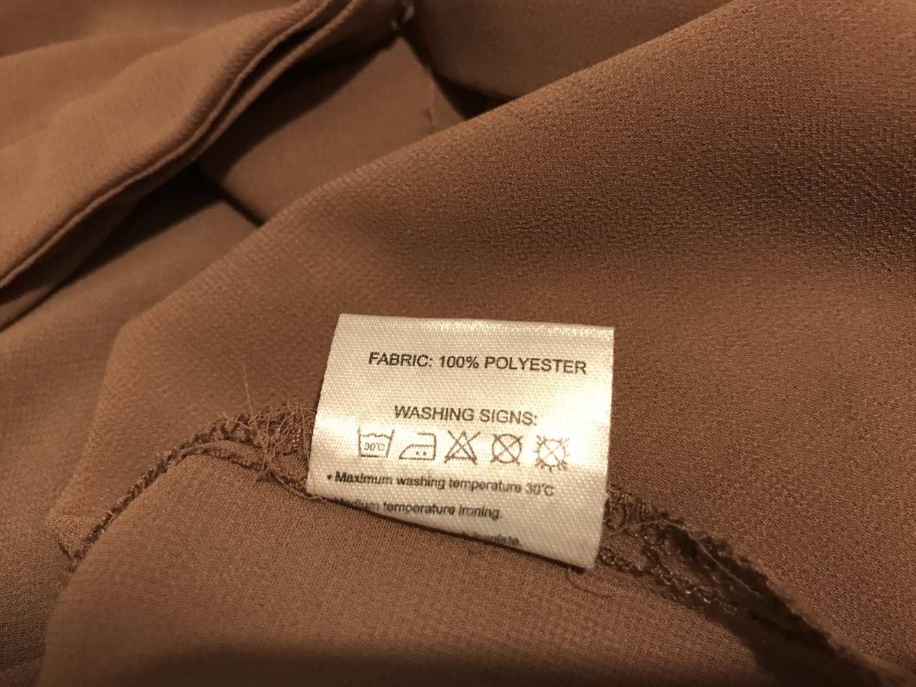 Chiffonbluse rostfarben 