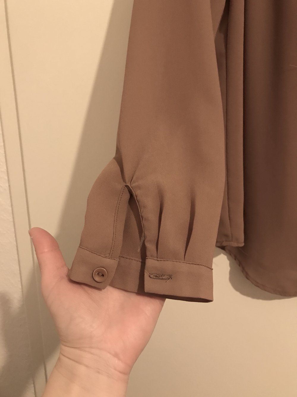 Chiffonbluse rostfarben 