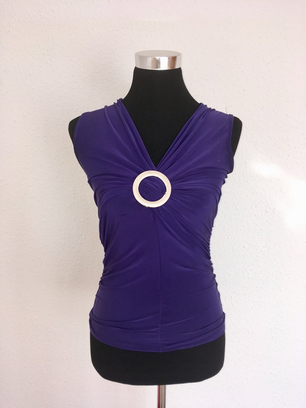 Shirt mit Schnalle lila