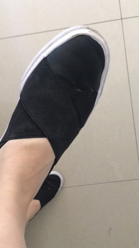 Schwarze Slip On Schuhe H&M Slipper