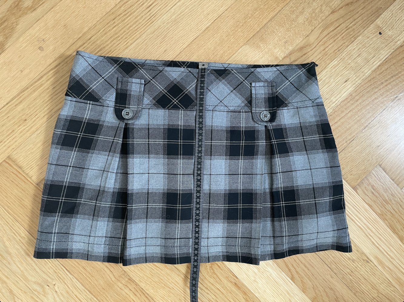 Karierter Faltenrock von Amisu, Gr. 36