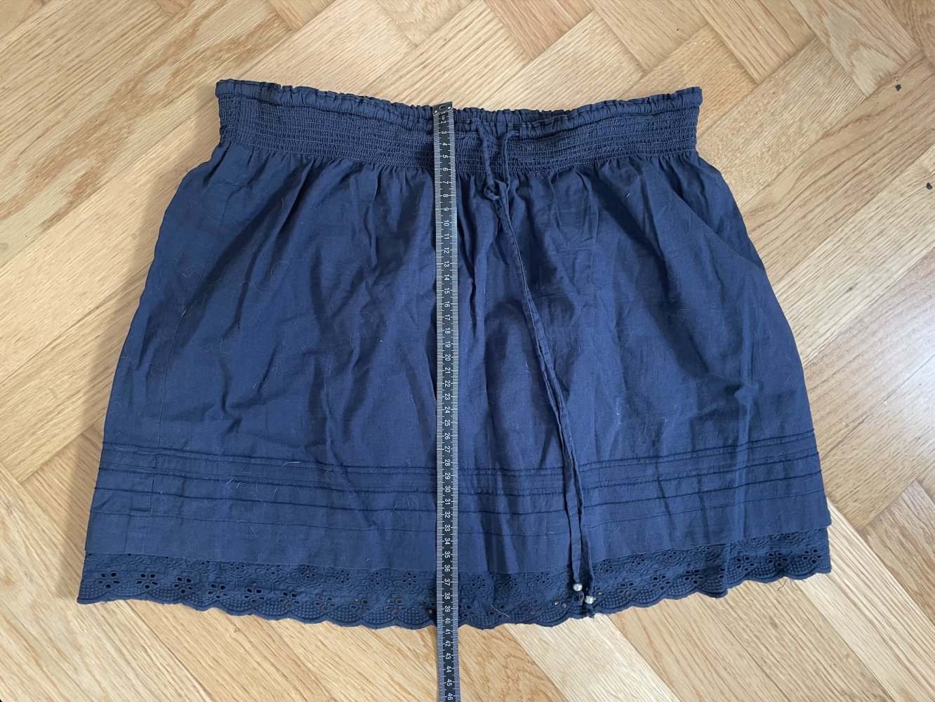 Minirock mit Rüschensaum von Tom Tailor Denim, Gr. S