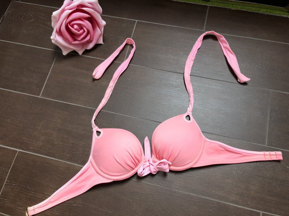 Rosa Victoria's Secret Push Up Bikini Top xs 