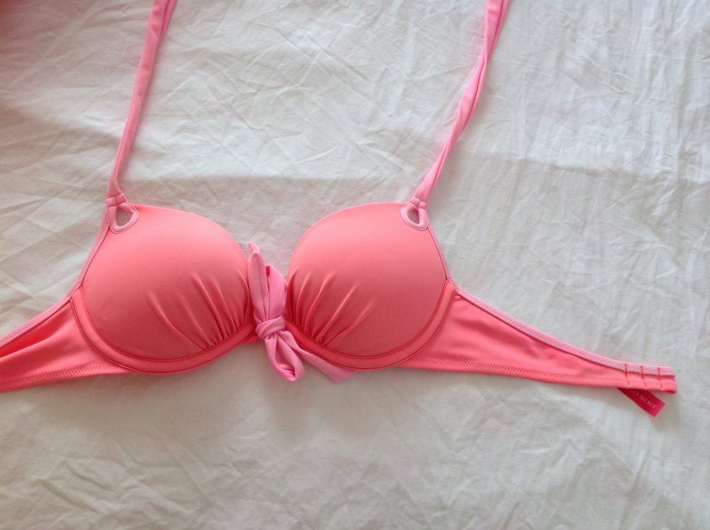 Rosa Victoria's Secret Push Up Bikini Top xs 