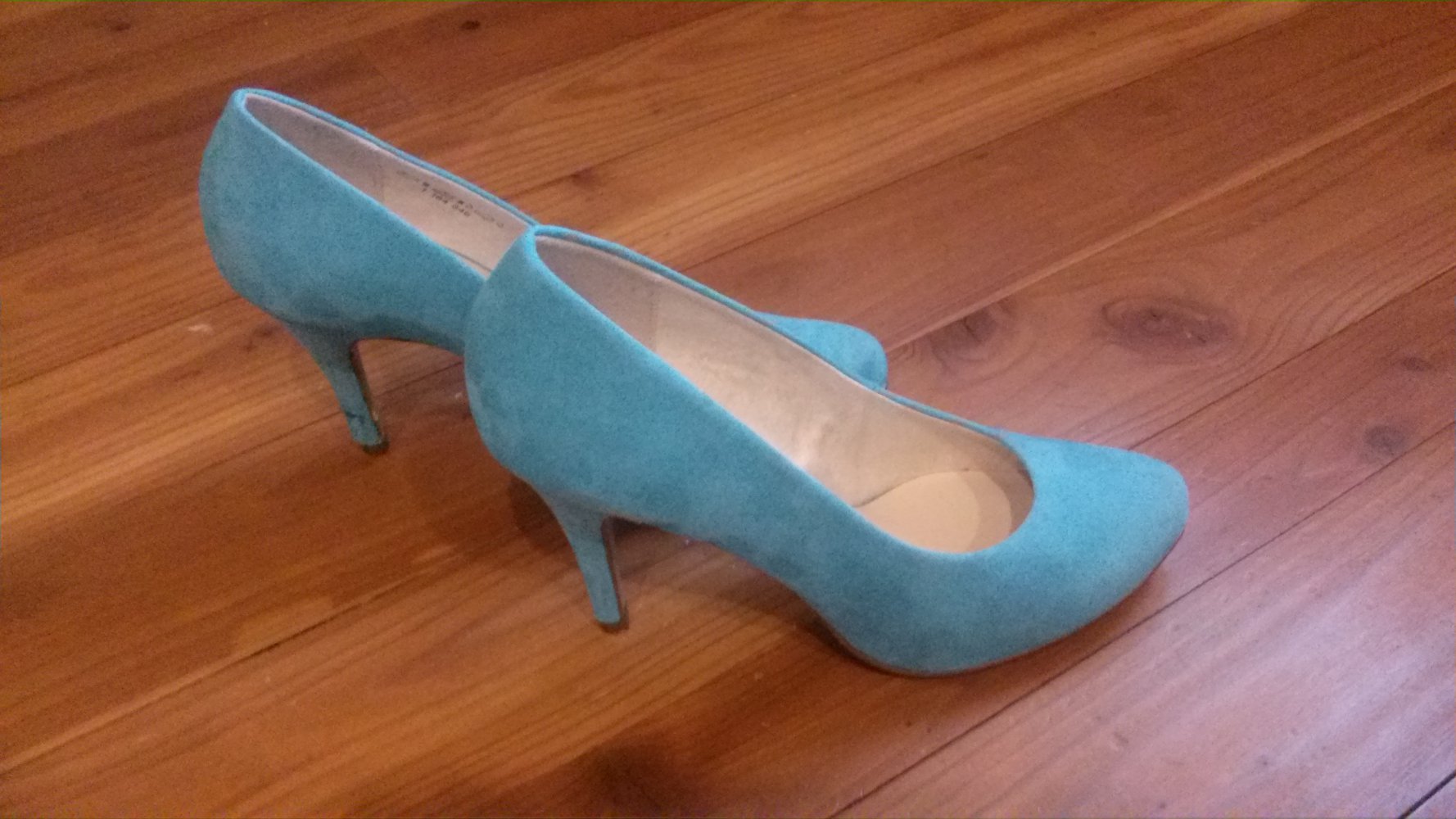Pumps, Graceland, blau, türkis, 38, schick, hohe Schuhe, Absatz, Pfennigabsatz