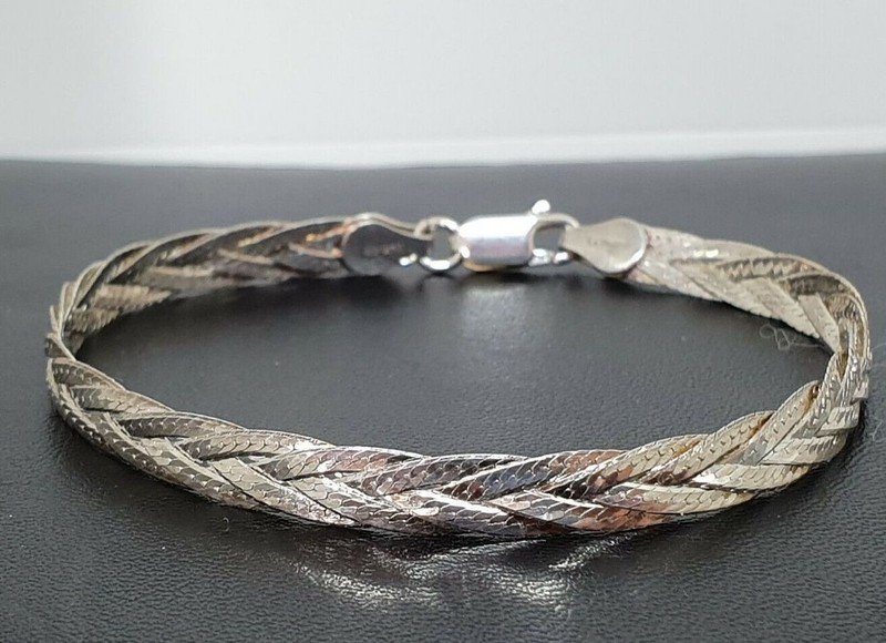 70er Modern Art 925 Silber Armband Design silberarmband vintage
