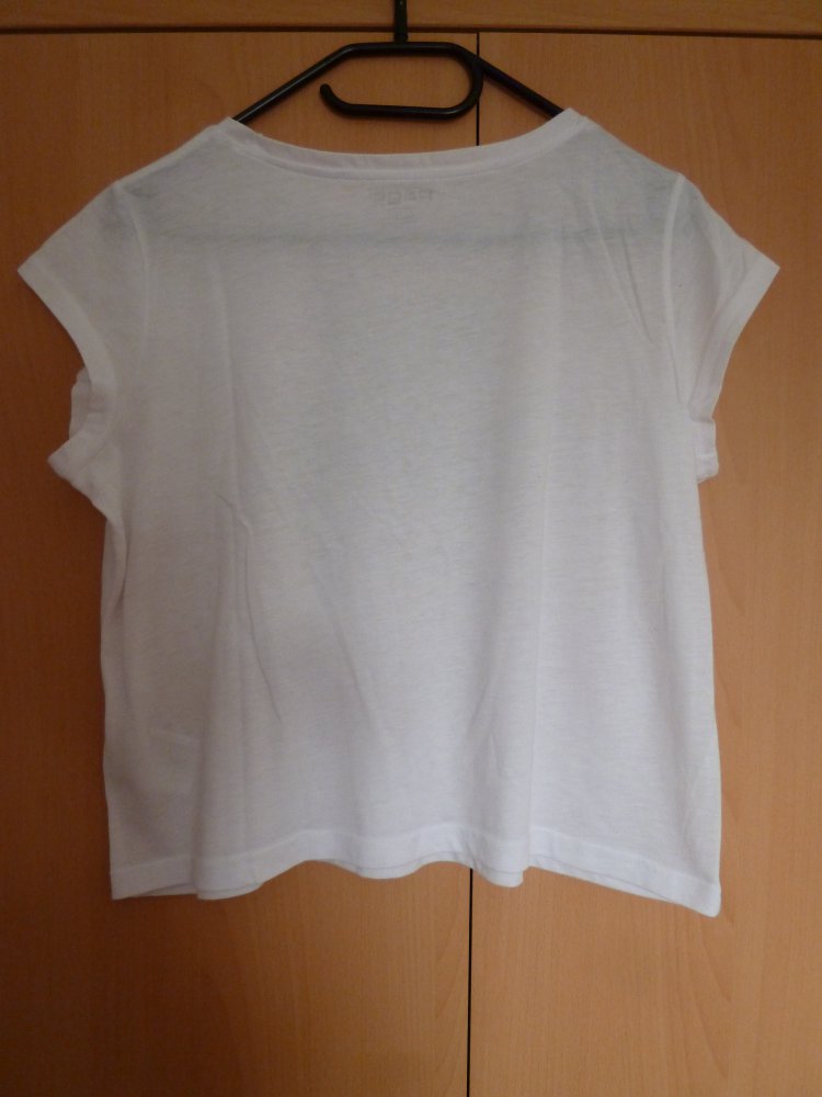 Kurzes weißes  T-Shirt 