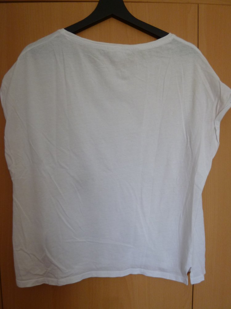 Weißes T-Shirt, Größe L 