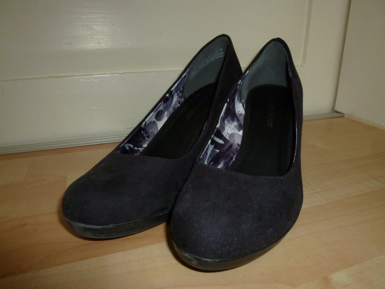 Schwarze Pumps, Marco Tozzi, Größe 40, Absatz 8 cm