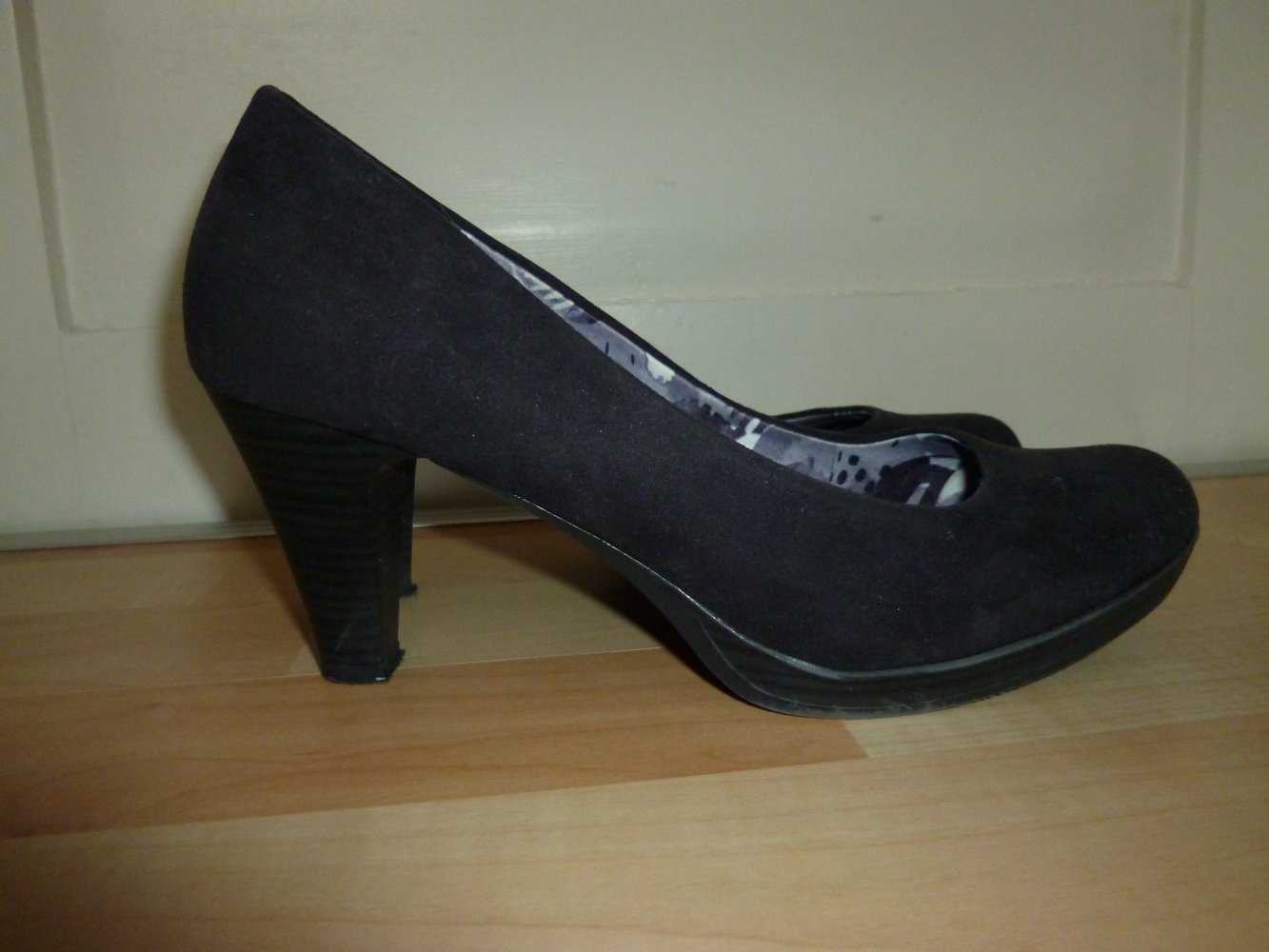 Schwarze Pumps, Marco Tozzi, Größe 40, Absatz 8 cm