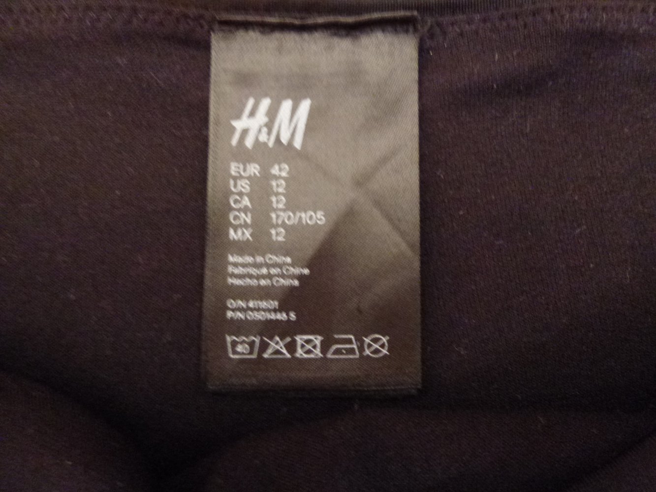 Schwarze Bikinihose, Größe 42