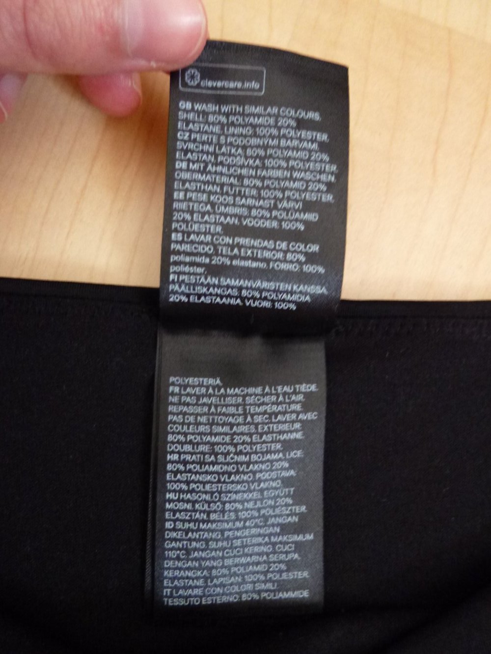 Schwarze Bikinihose, Größe 42