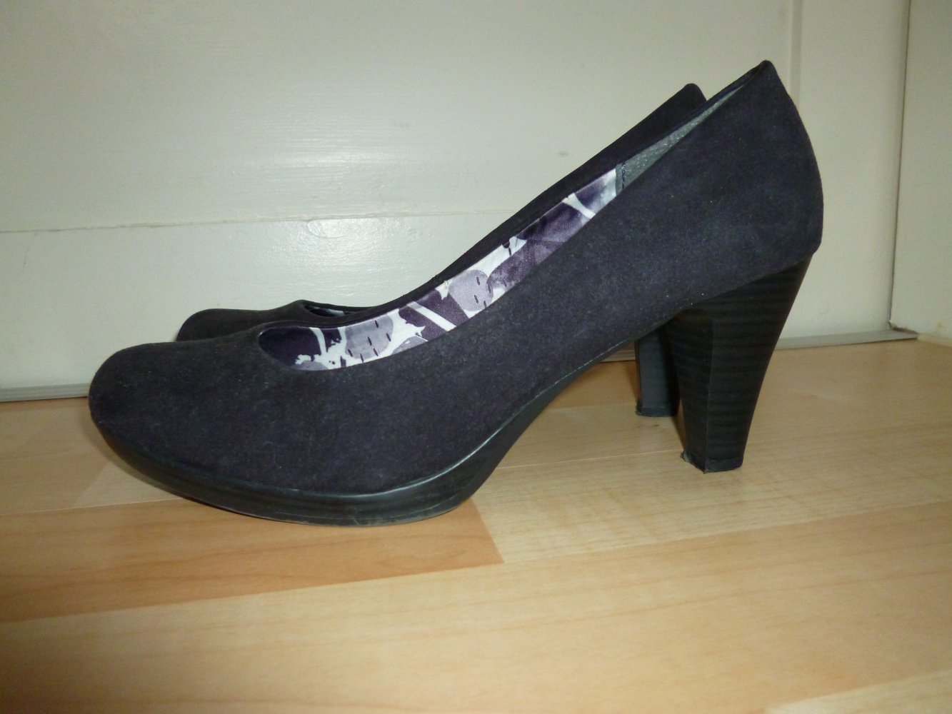 Schwarze Pumps, Marco Tozzi, Größe 40, Absatz 8 cm