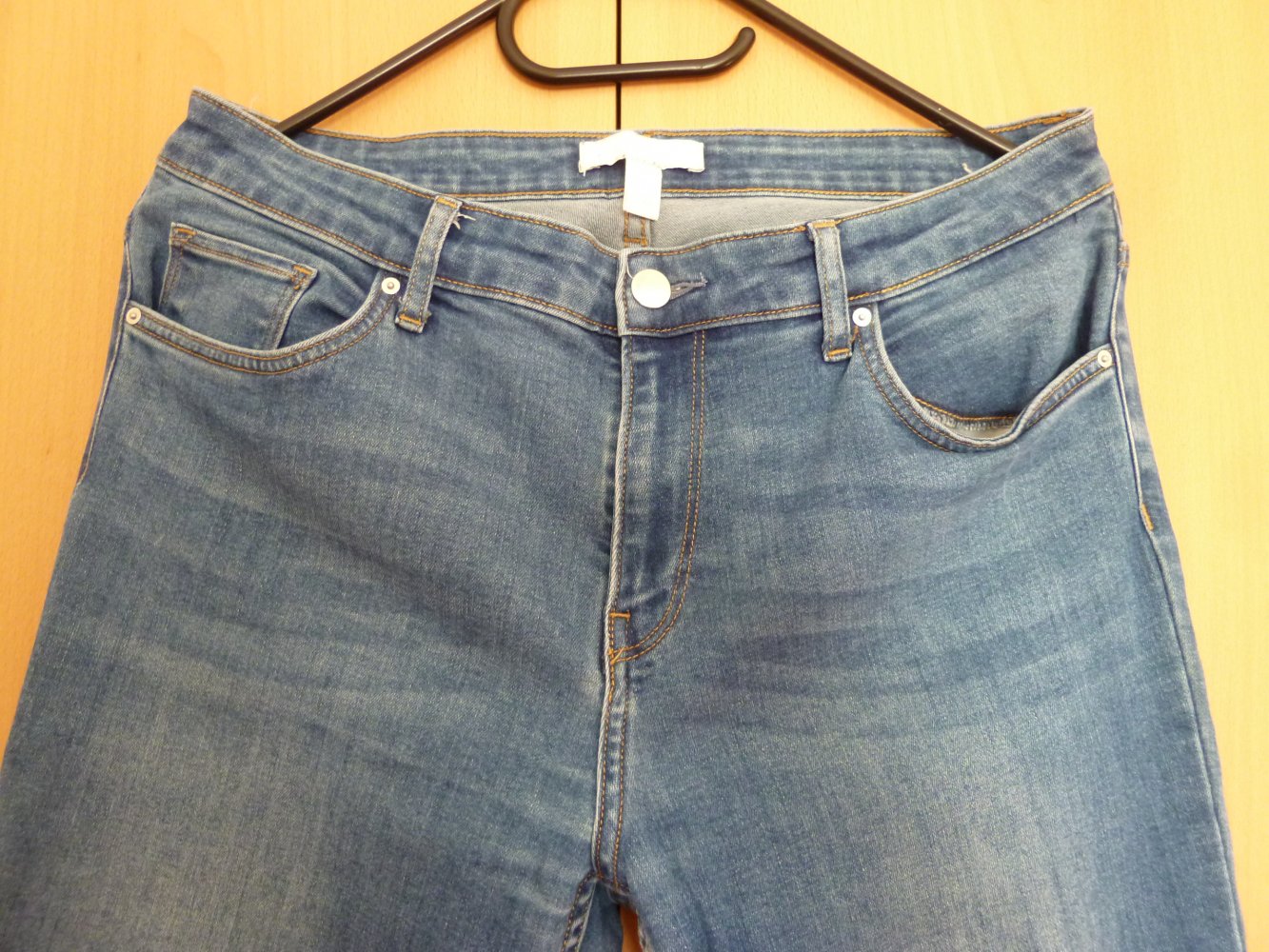 Blaue Jeans, lang, Größe 42, Maße in Beschreibung, H&M