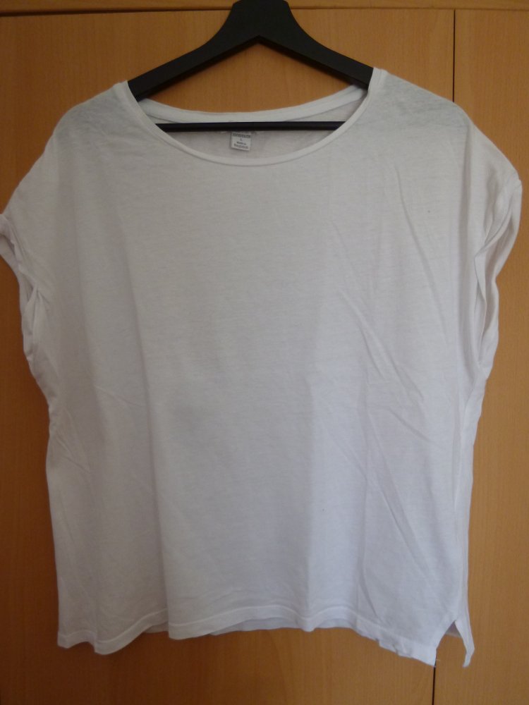 Weißes T-Shirt, Größe L 