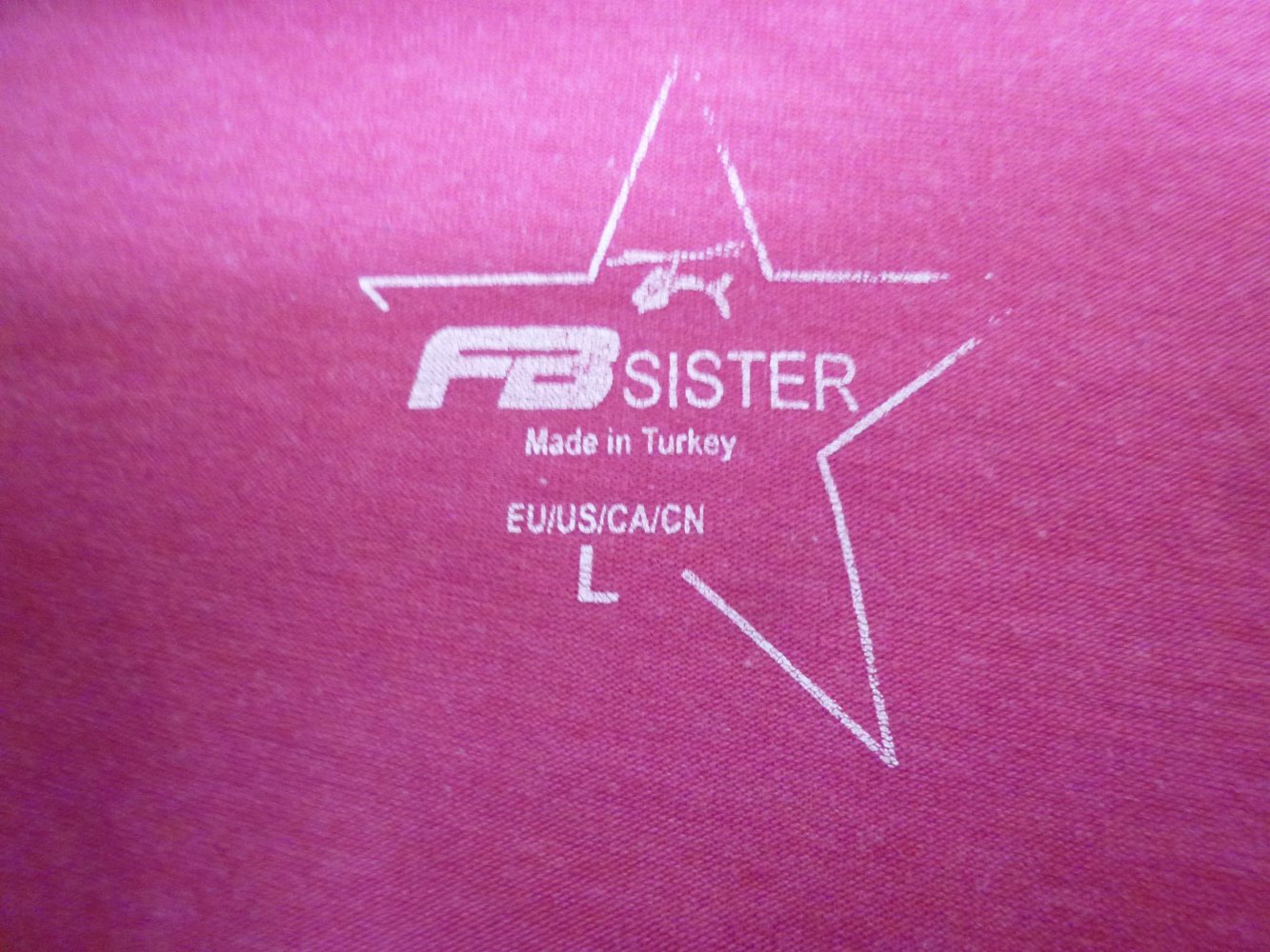 Pinkes T-Shirt, Größe L