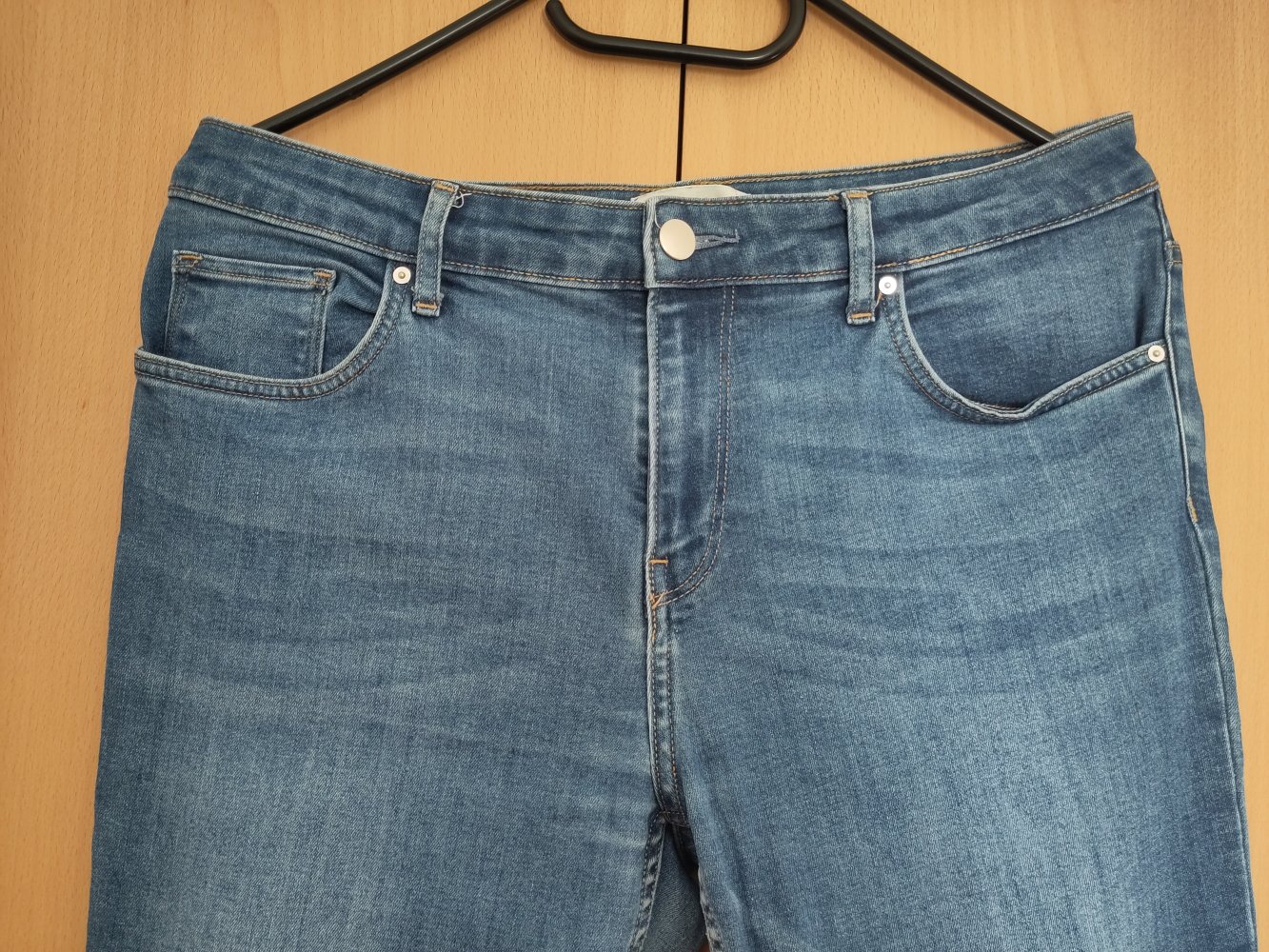 Blaue Jeans, lang, Größe 42, Maße in Beschreibung, H&M