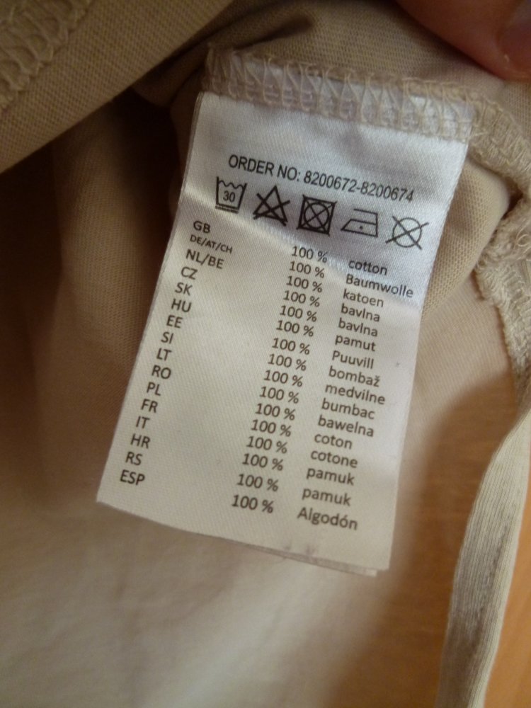 Beiges T-Shirt, Größe M