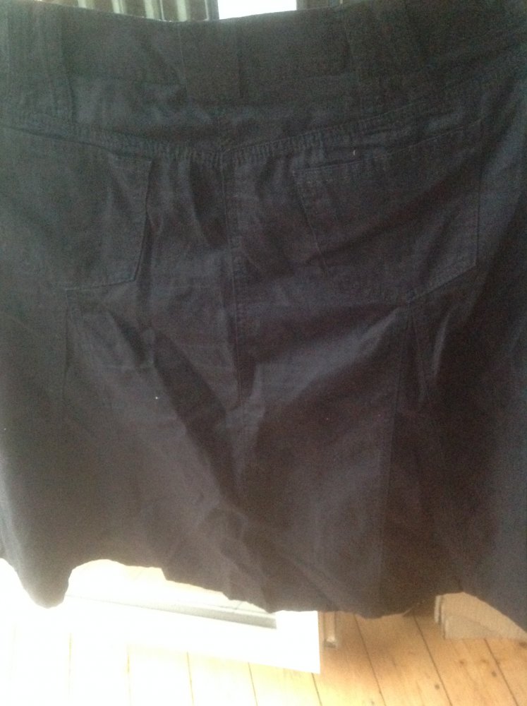 Schwarzer Jeans Rock