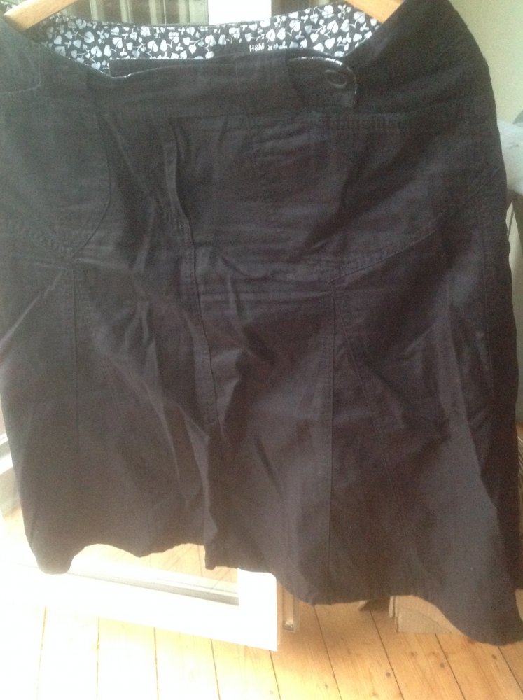 Schwarzer Jeans Rock
