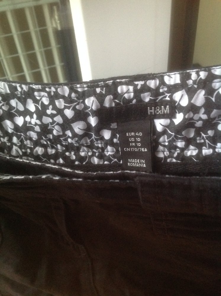Schwarzer Jeans Rock