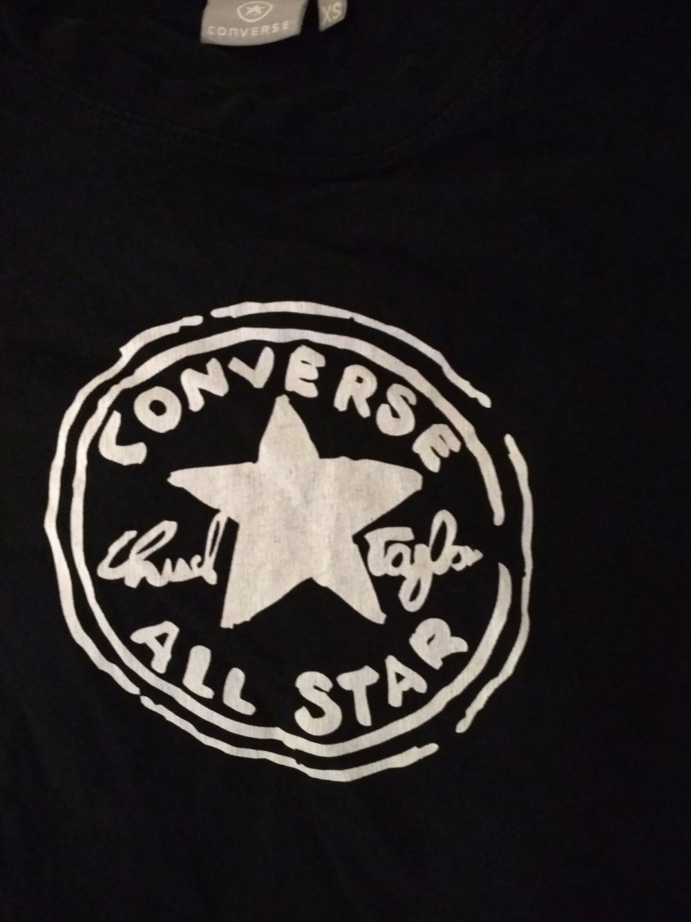 T-Shirt schwarz Converse All star Gr. XS Rockabilly