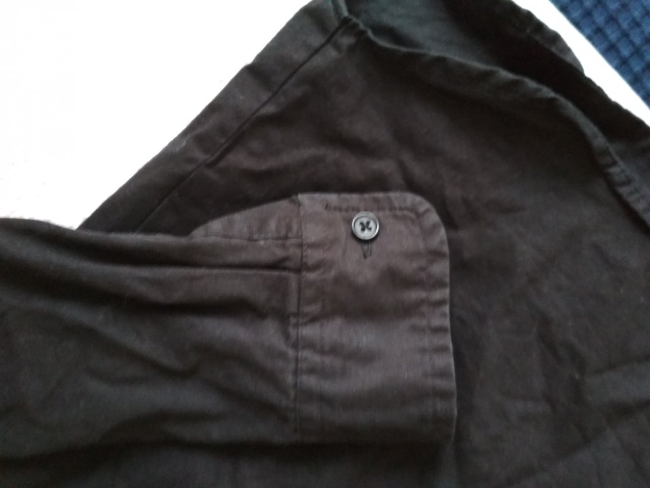 Bluse Schwarz mit Aufnäher Gr. 34 Marke Jean Pascale