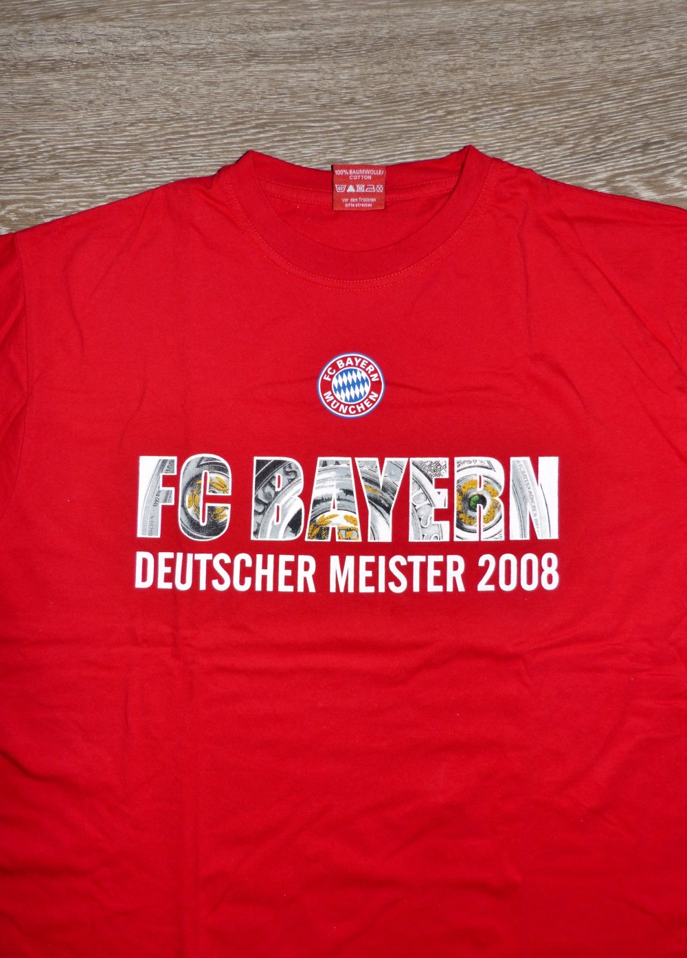 T-Shirt FC Bayern, Größe L, rot 