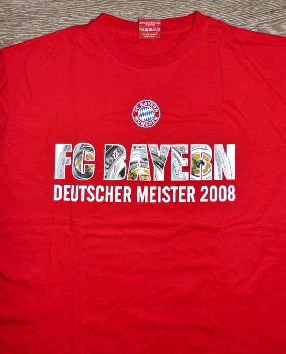 T-Shirt FC Bayern, Größe L, rot 