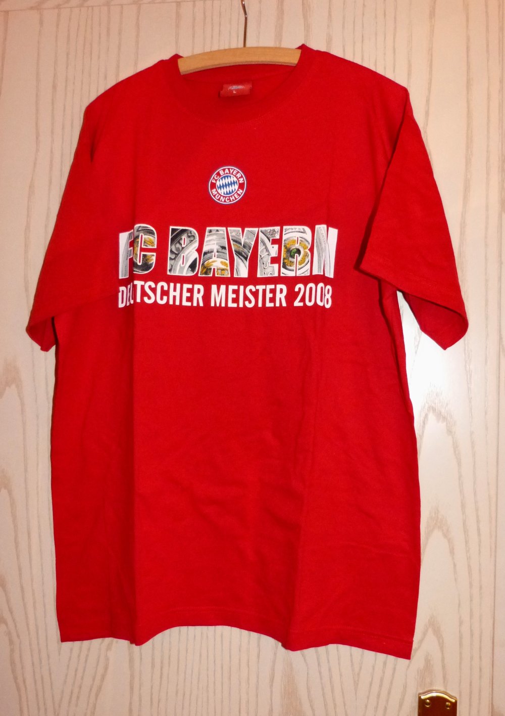 T-Shirt FC Bayern, Größe L, rot 
