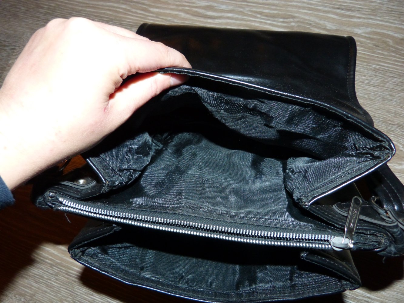 Handtasche, Tasche, schwarz, Vintage