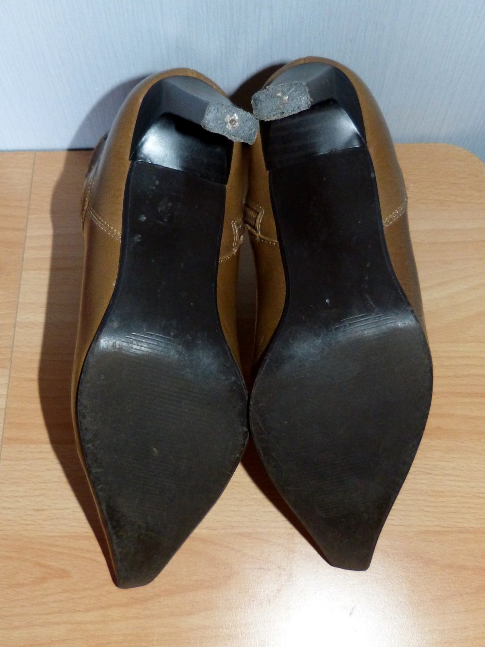 Stiefeletten hellbraun, Gr. 36