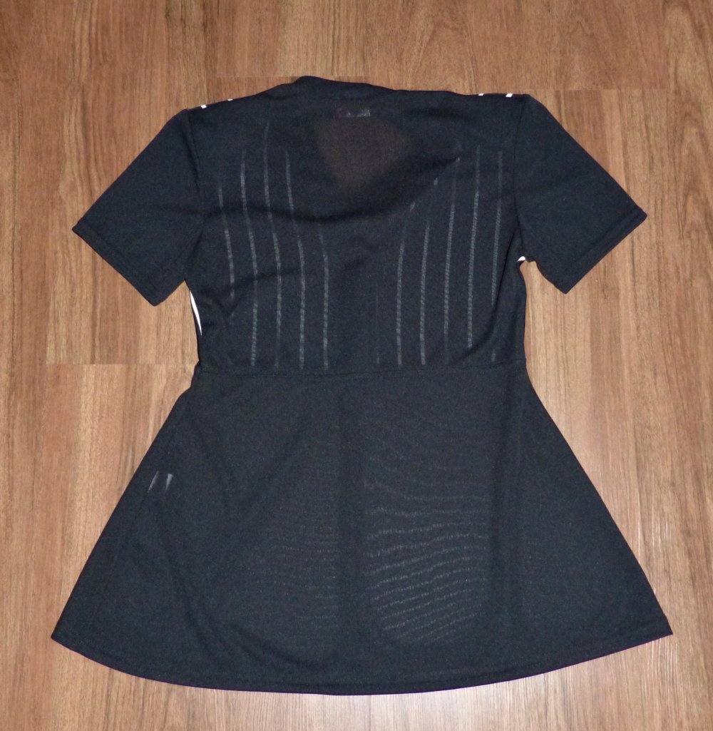 T-Shirt und Hose schwarz, weiß, gestreift, Gr. 36, Vintage