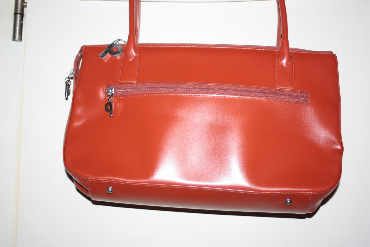 Unbenutzte Orange-Rote Picard Handtasche, Leder