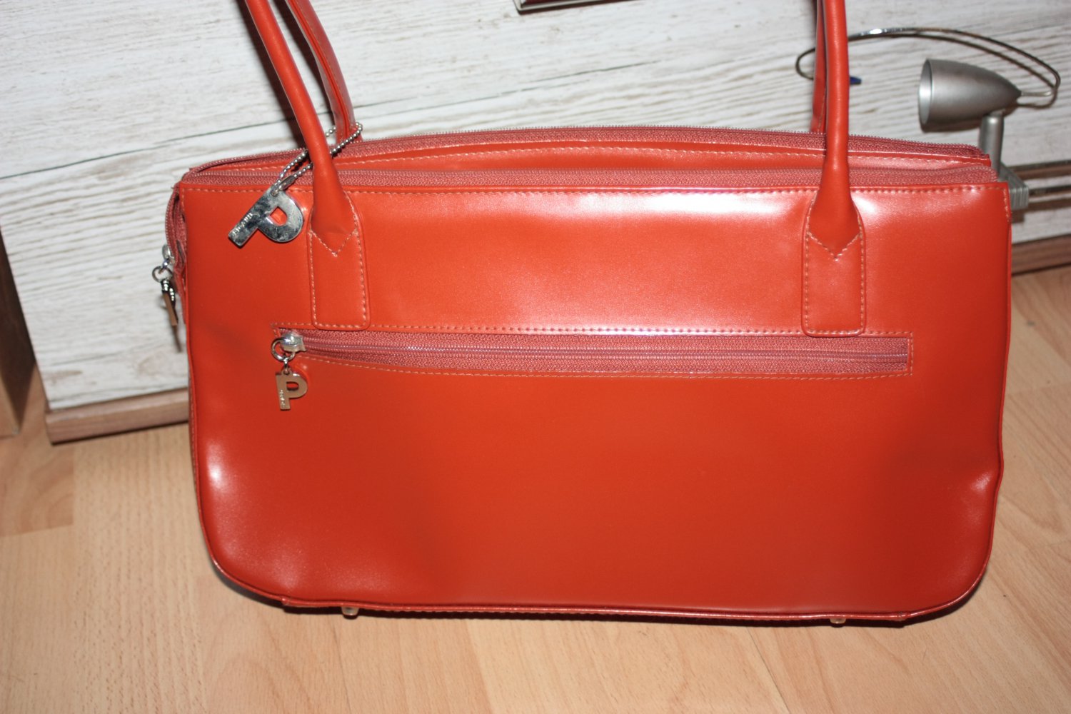 Unbenutzte Orange-Rote Picard Handtasche, Leder