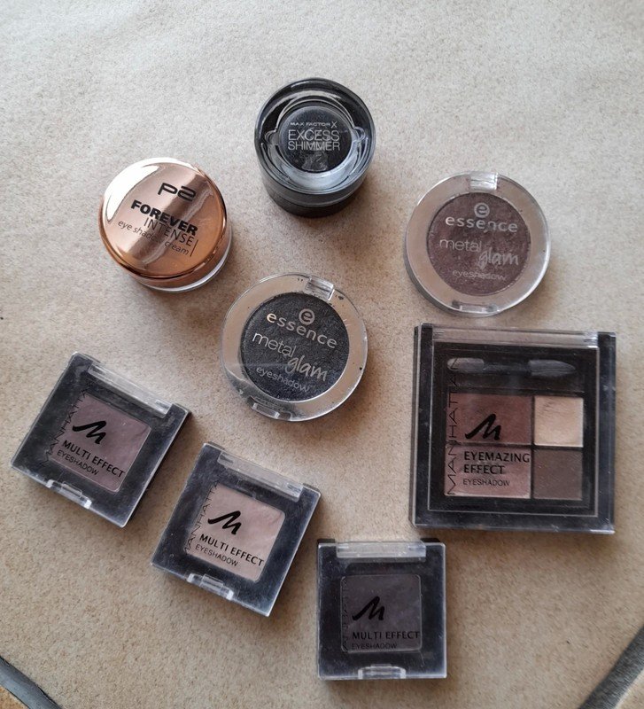 MAX Factor X Excess SHIMMER P2 Forever ESSENCE Metal MANHATTAN Lidschatten