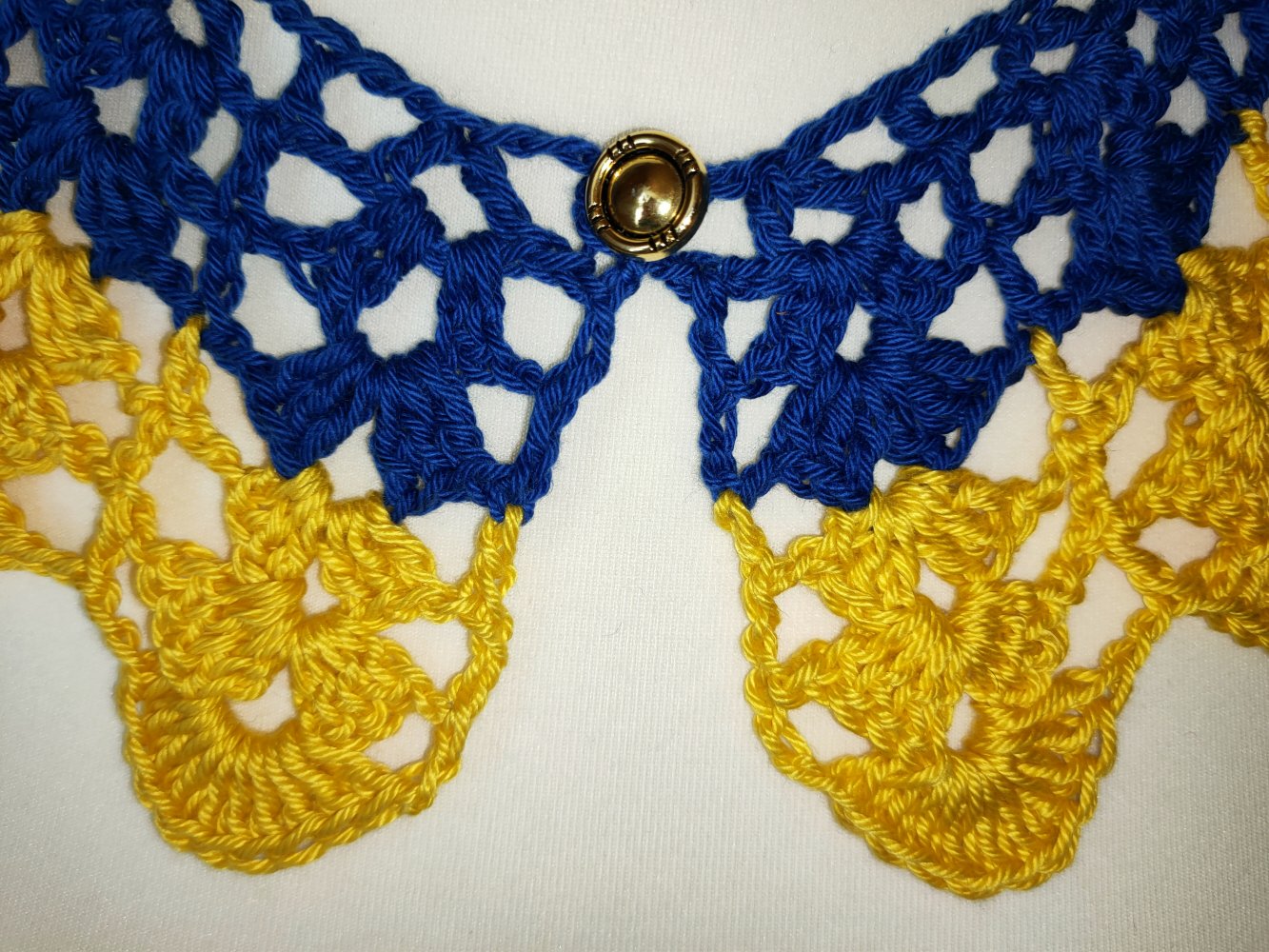 Statement Kragen Ukraine Baumwolle