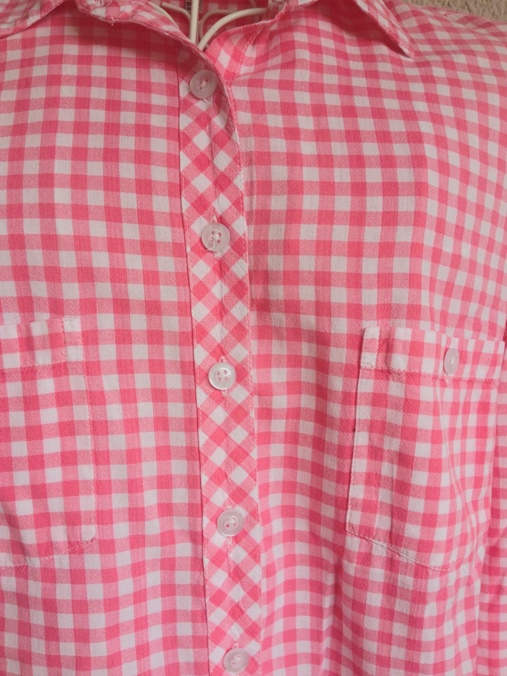Süße Bluse mit langen Ärmeln und Karomuster von Koton