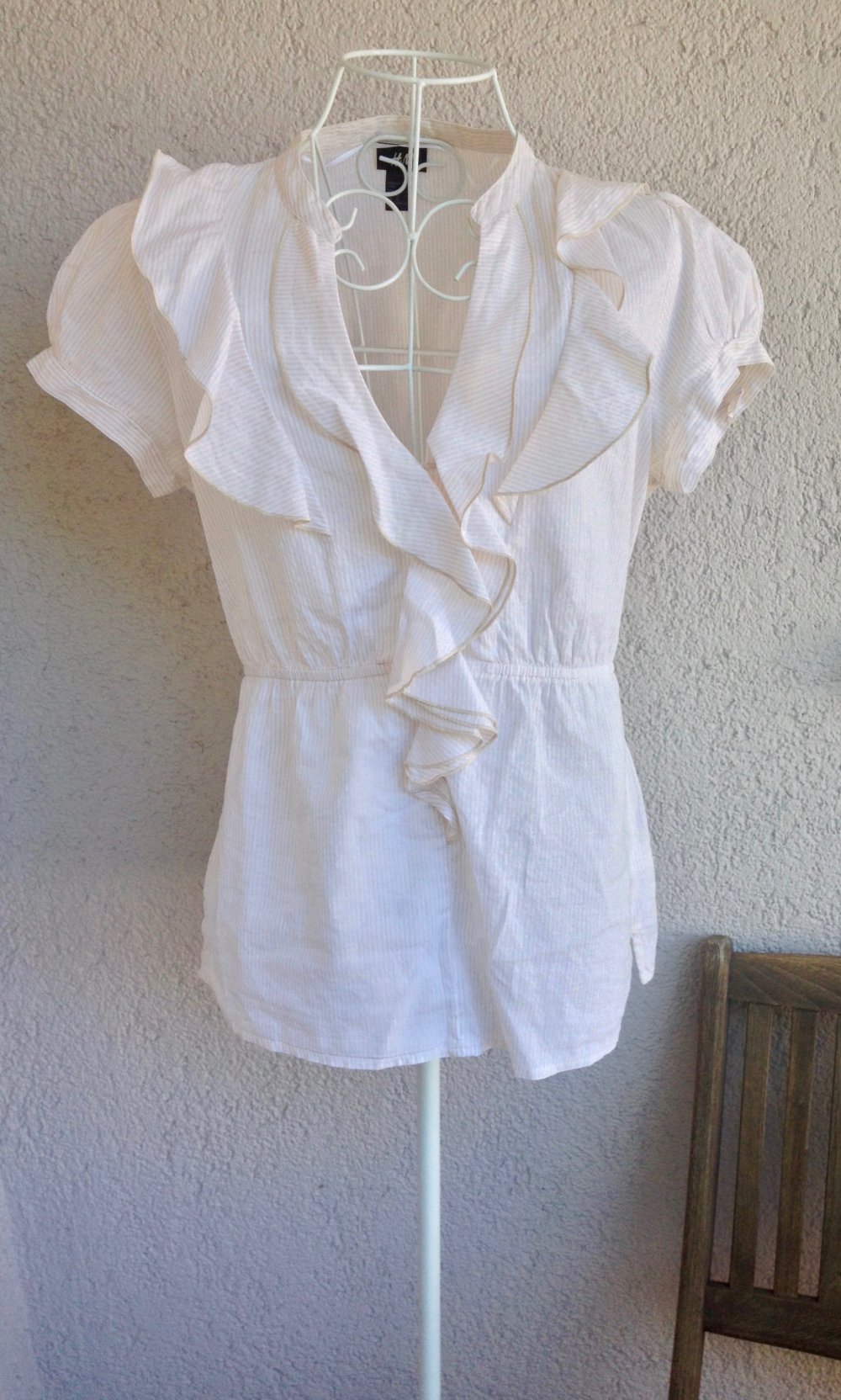 Wunderschönes Shirt mit Rüschen und Streifenmuster von H&M 