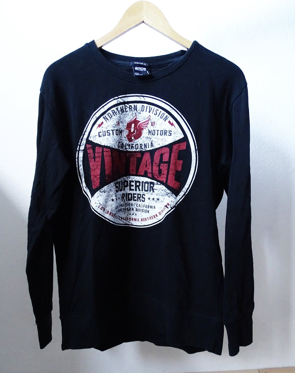 Herren Sweater Print L