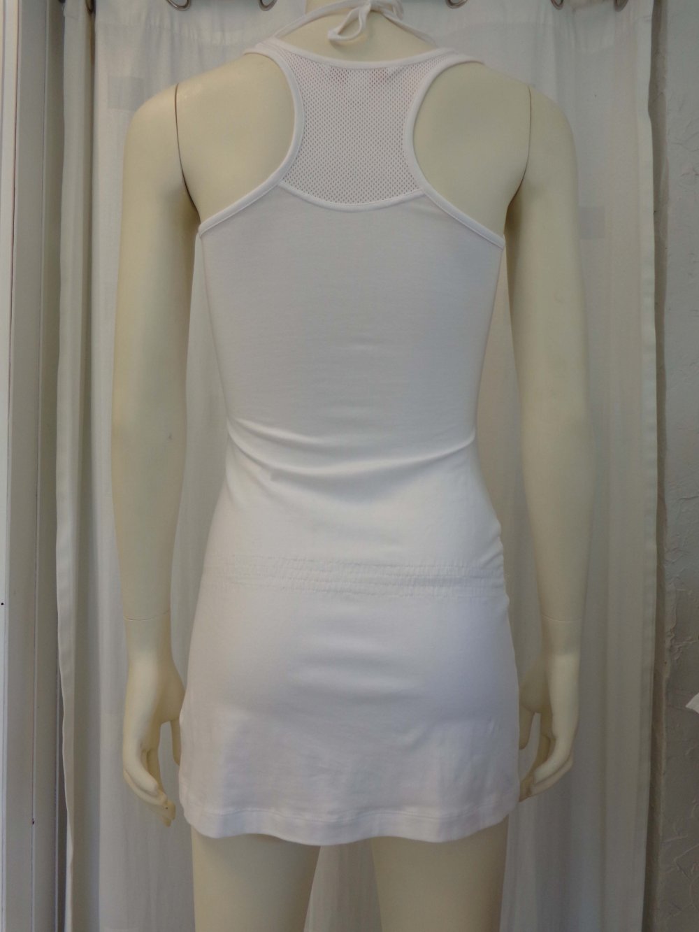 weißes Longshirt