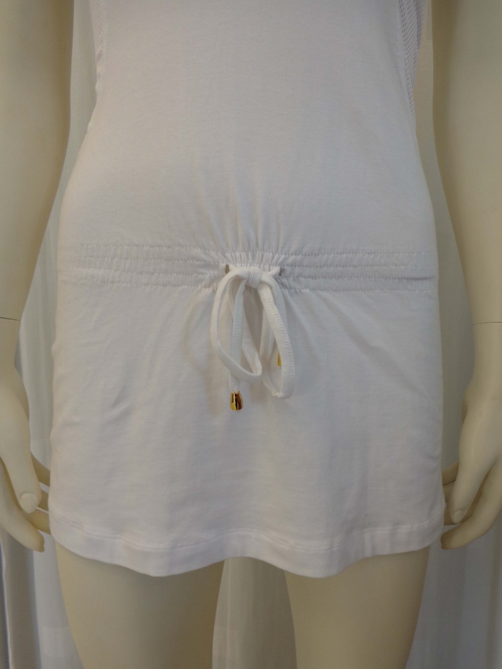 weißes Longshirt