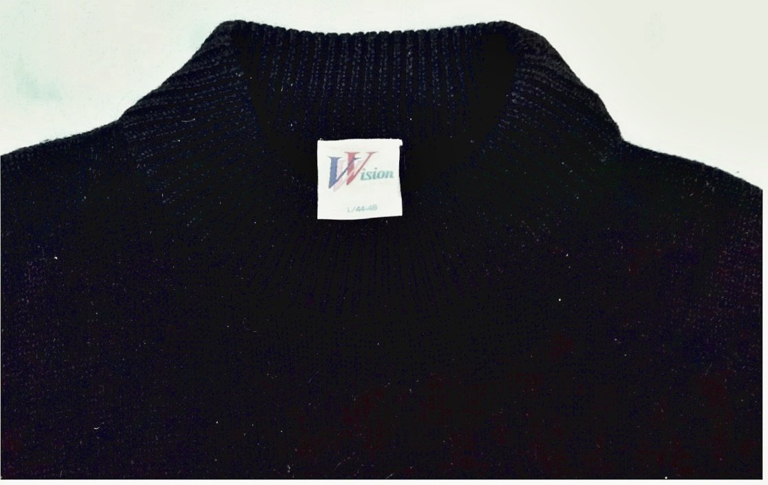 Pullover von Vision ( C&A) - schwarz mit Motiv - Größe 44/46 