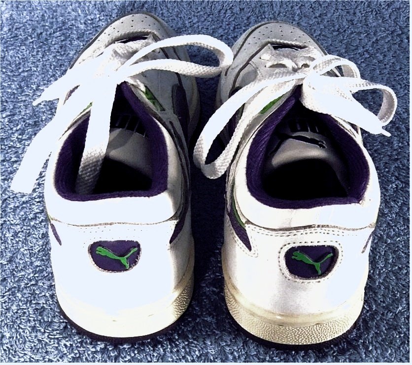 Damen Sportschuhe / Turnschuhe von Puma - Obermaterial Leder / Syntetik - Größe 38 1/2