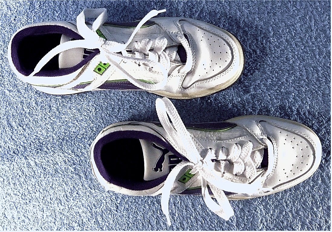 Damen Sportschuhe / Turnschuhe von Puma - Obermaterial Leder / Syntetik - Größe 38 1/2