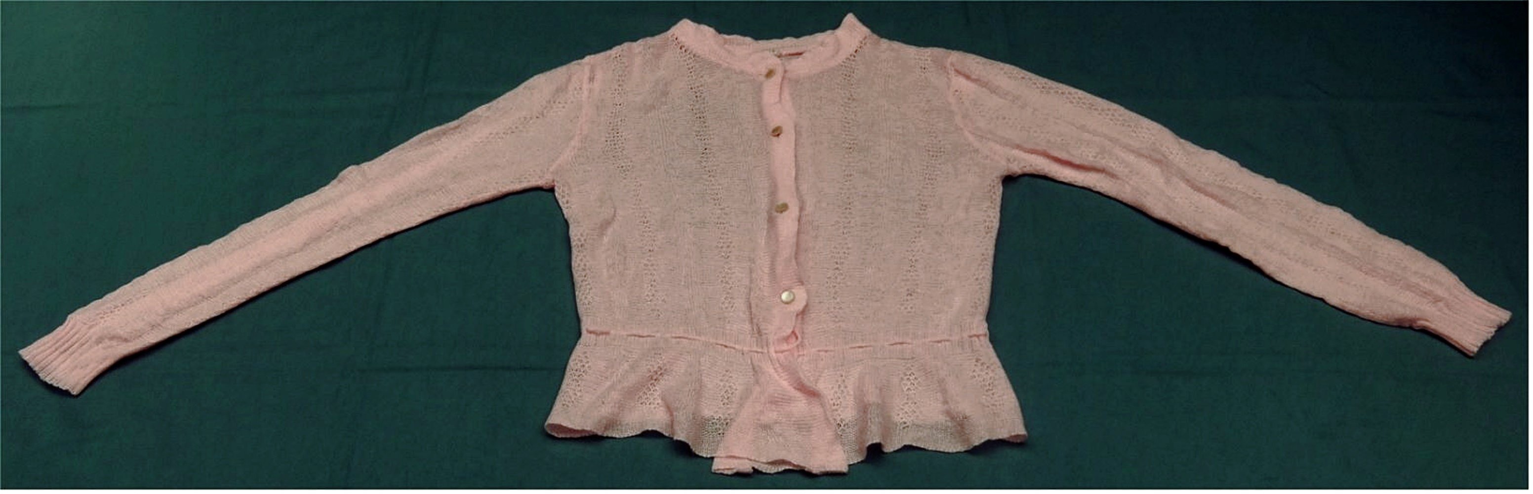 leichte Sommer-Strickjacke in rosa - Größe 44/46 - Polyacryl