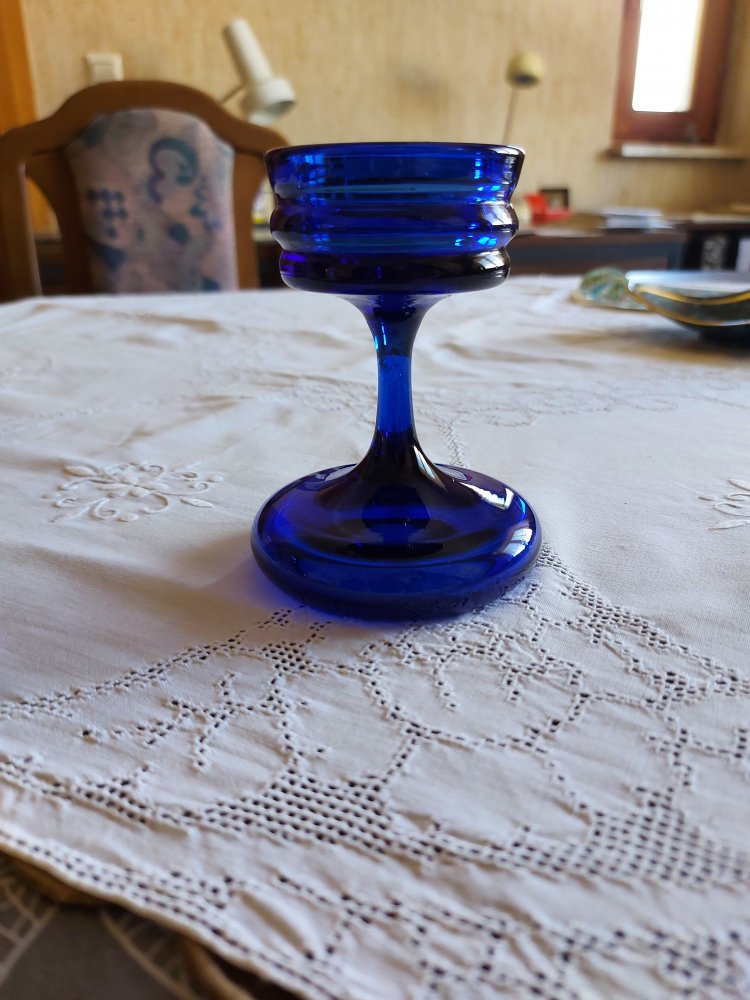 Blauer Kerzenständer, Kerzenhalter