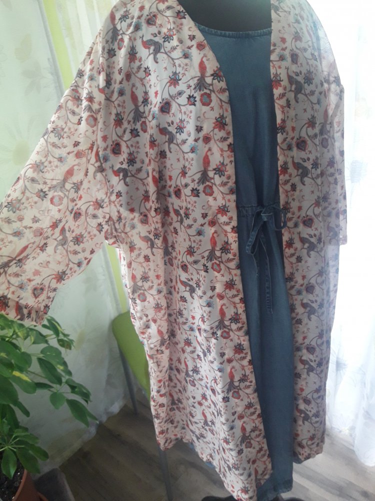 Offene Longbluse